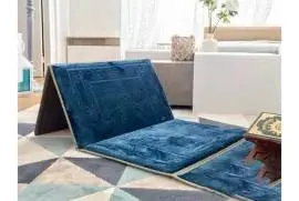 Tapis de prière avec dossier pour ramadan, pliable, tapis islamique doux